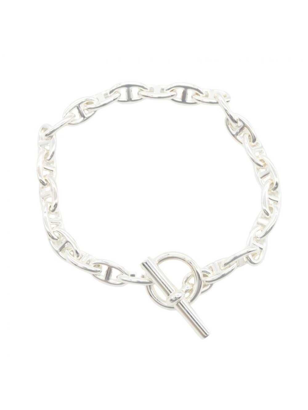 Hermes Bracelet Chaine D'ancre Ppm 24 Links 925 Sterling Silver